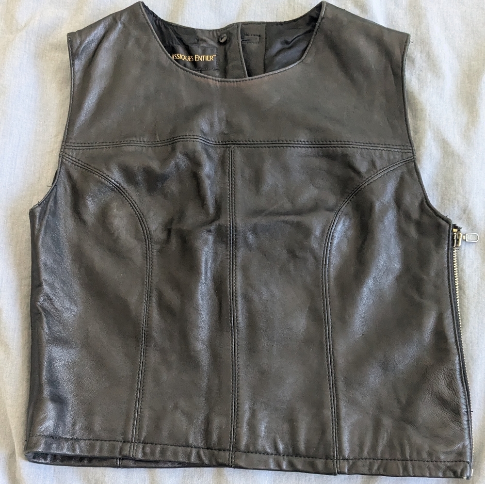 Leather vest